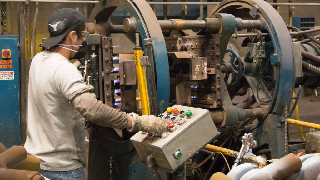 Shell molding: core machine