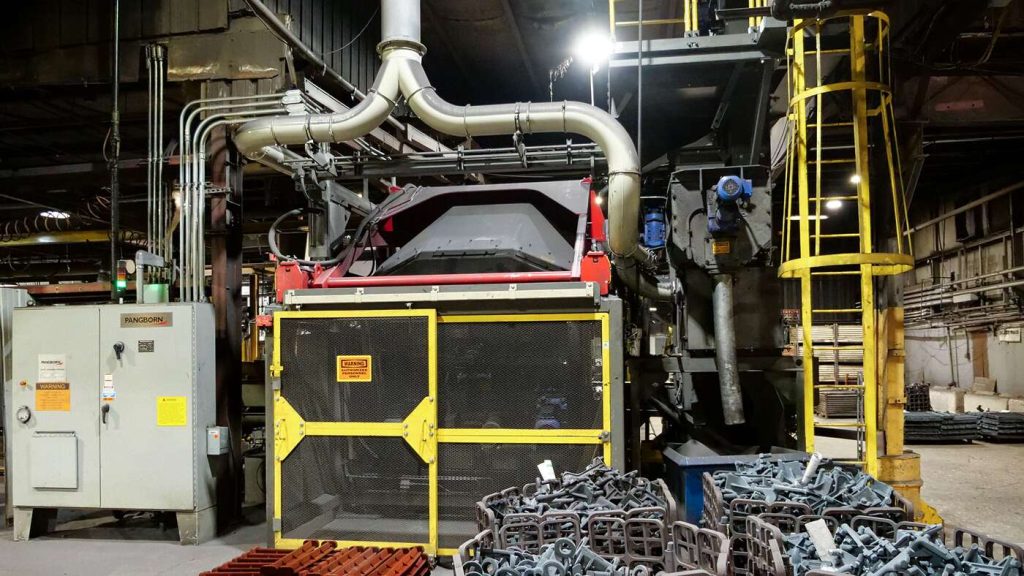 Finishing: drum blast