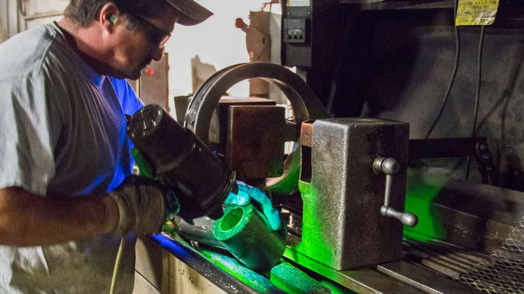 Inspection: magnetic particle inspection (MPI)